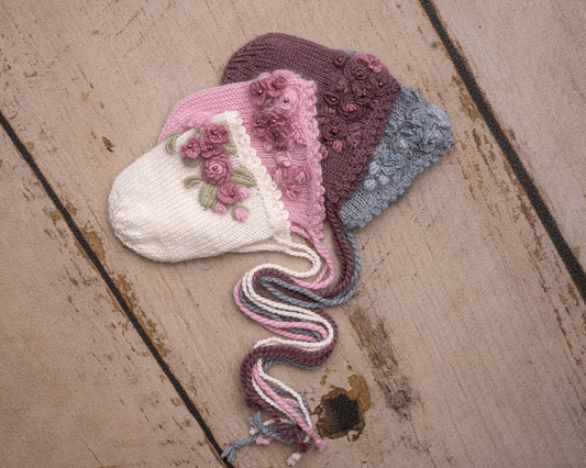 Emma embroidered bonnets