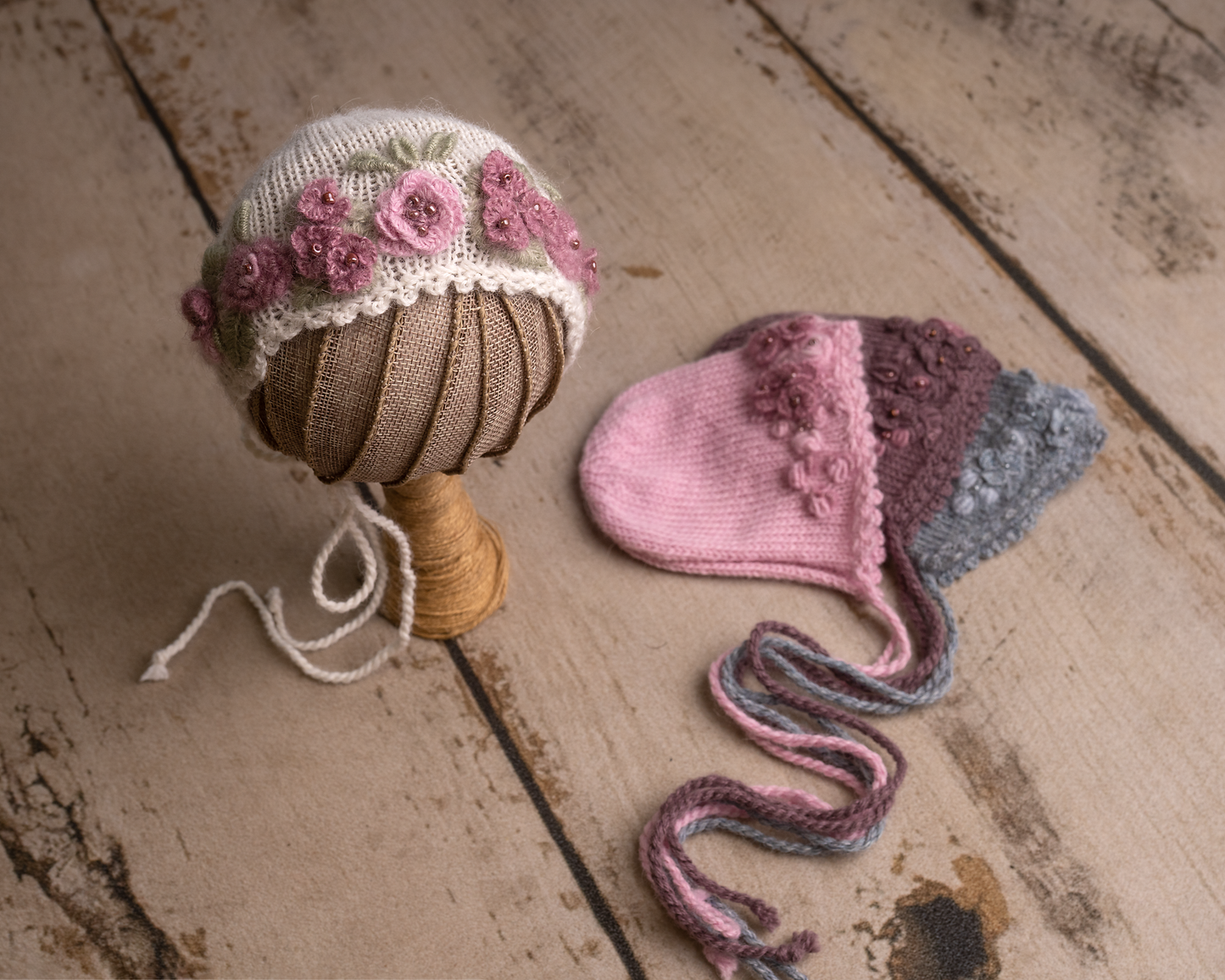 Emma embroidered bonnets