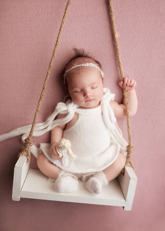 Ballerina newborn romper set