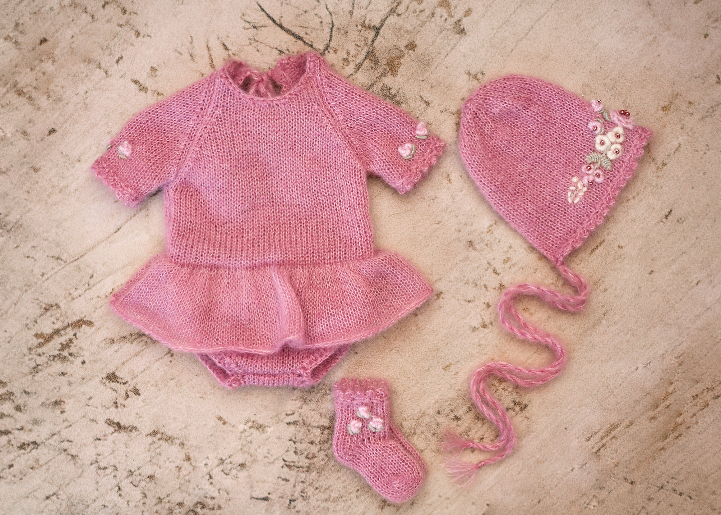 Flora newborn set
