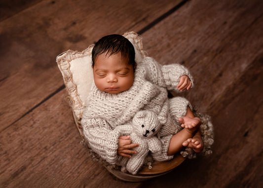 Bernie chunky knitted jumper set