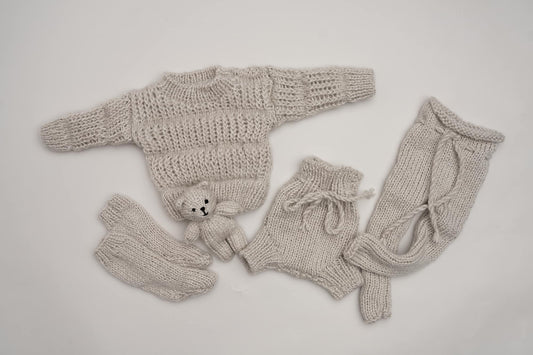 Bernie chunky knitted jumper set