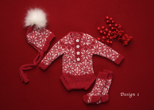 Christmas Olivia sets (newborn size)