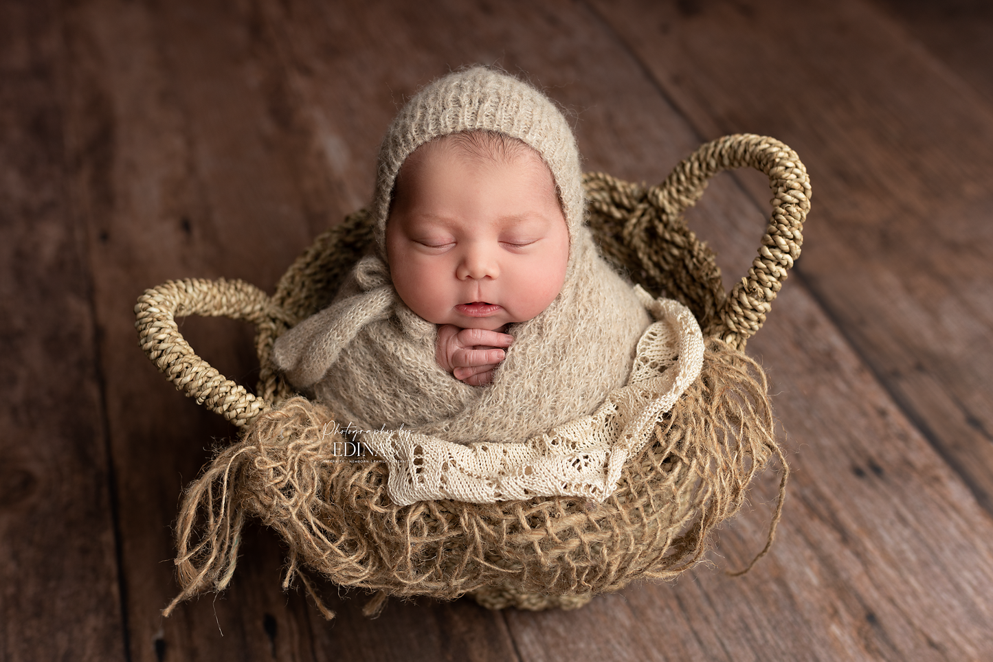 Alpaca wrap & bonnet set, wrap only, twin wrap set