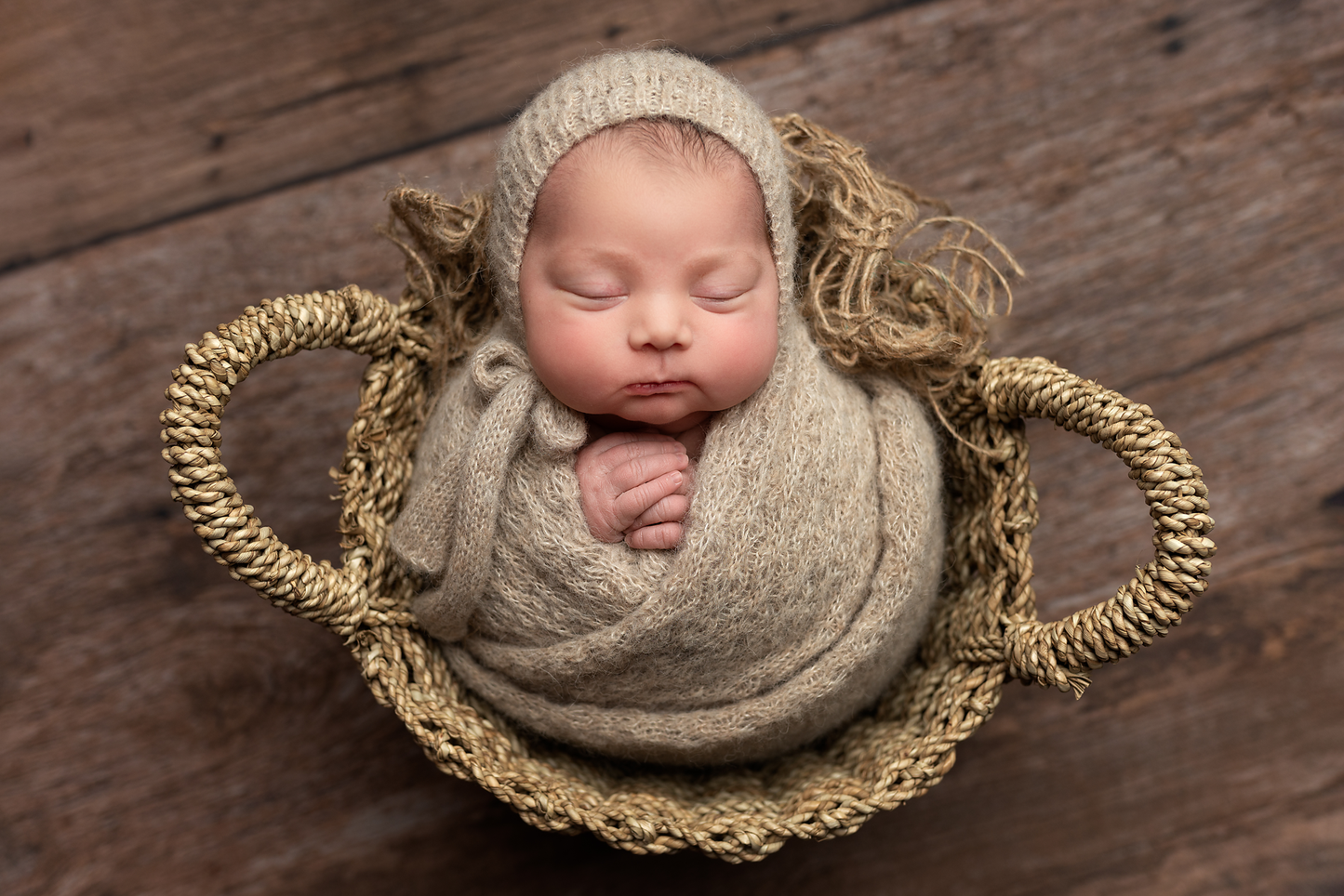 Alpaca wrap & bonnet set, wrap only, twin wrap set