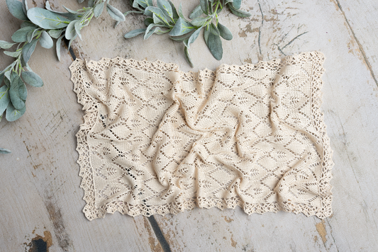 KNIT lace layer wrap & bonnet