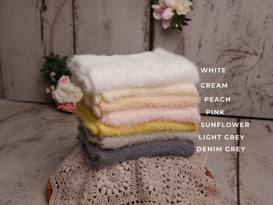 Fluffy soft wrap & bonnet set