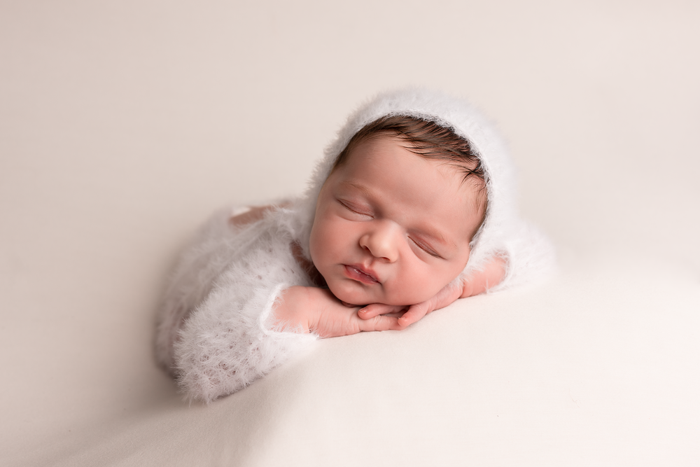 Lace footed romper set