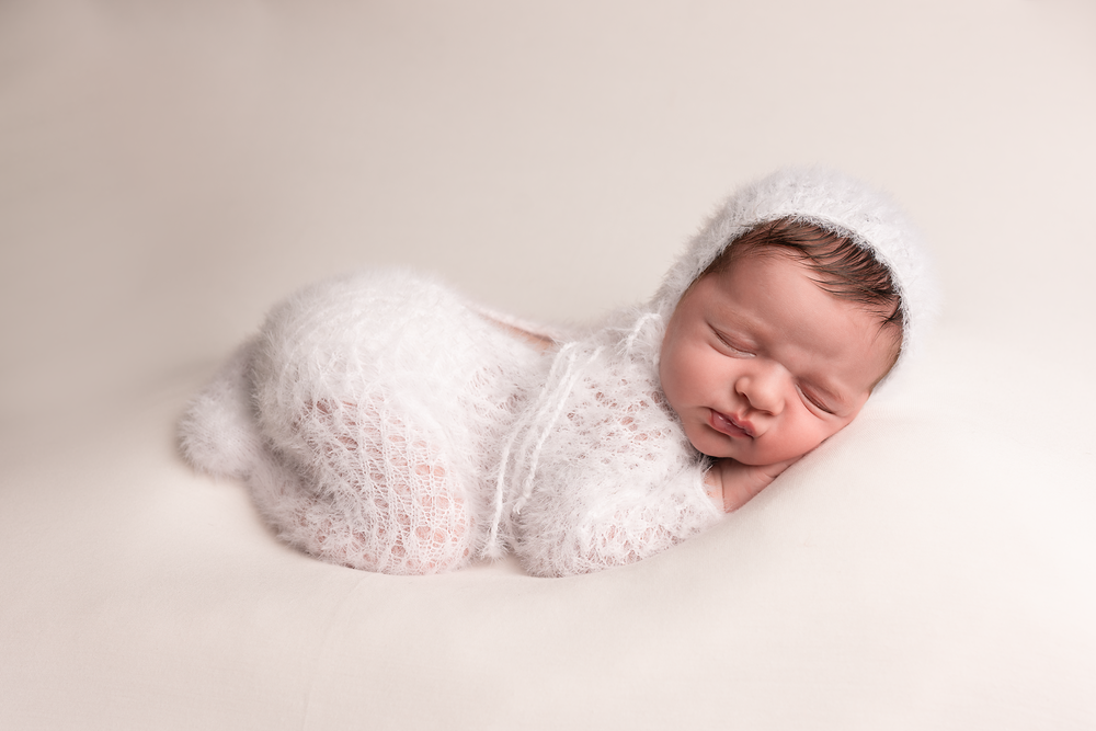 Lace footed romper set