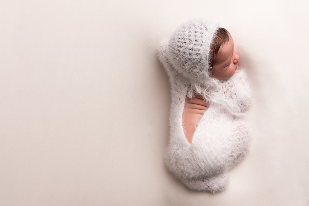 Lace footed romper set