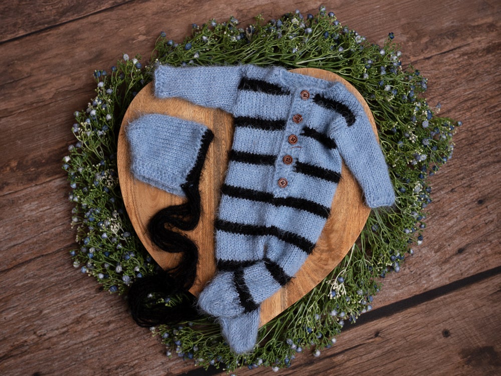 Dory footed romper set