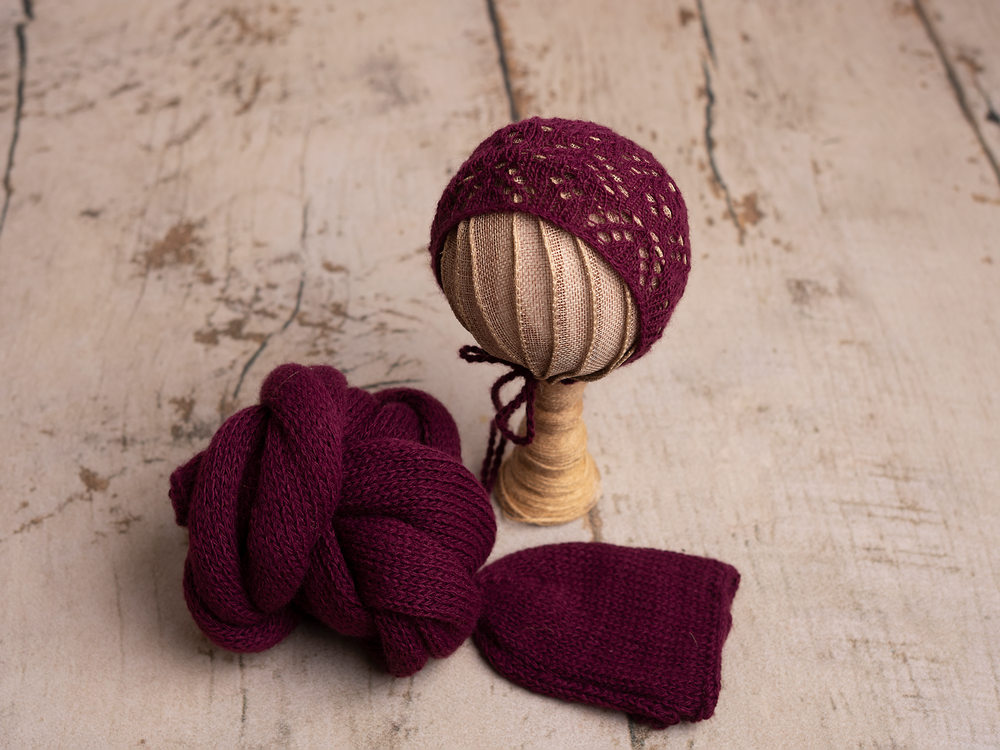Autumn knitted wrap sets