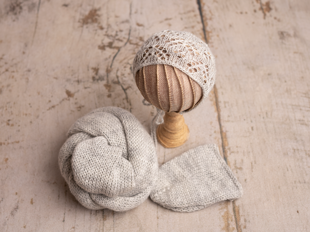 Autumn knitted wrap sets