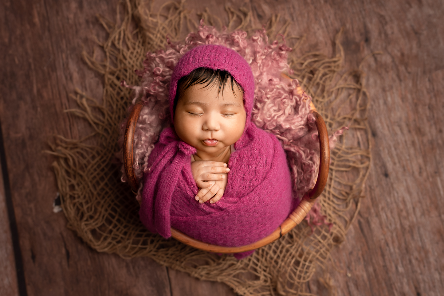 Alpaca wrap & bonnet set, wrap only, twin wrap set