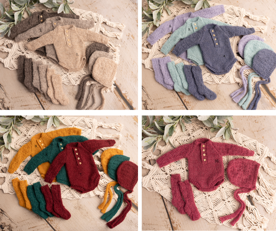 Olivia newborn sets with socks SITTER