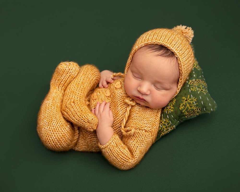 Tight fit footed romper