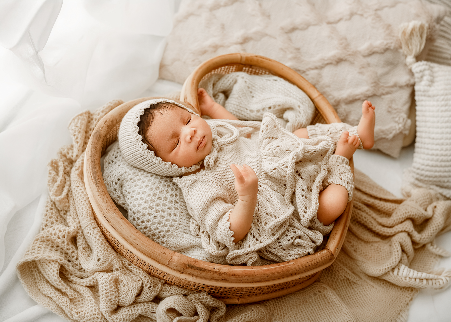 Mimi ruffle newborn set