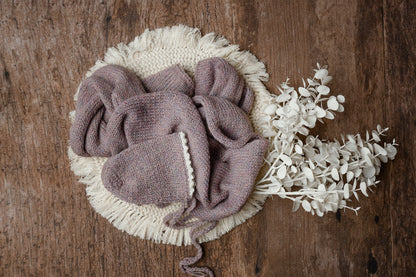 Amirah wrap and bonnet set