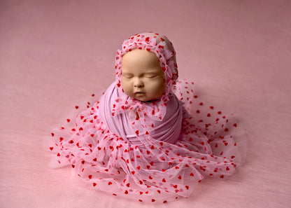 Red hearts set