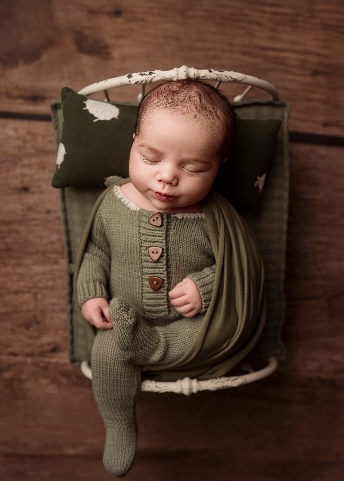 Alex newborn romper set