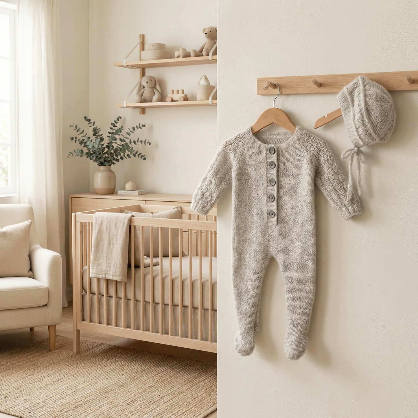 Olivia newborn sleeper set