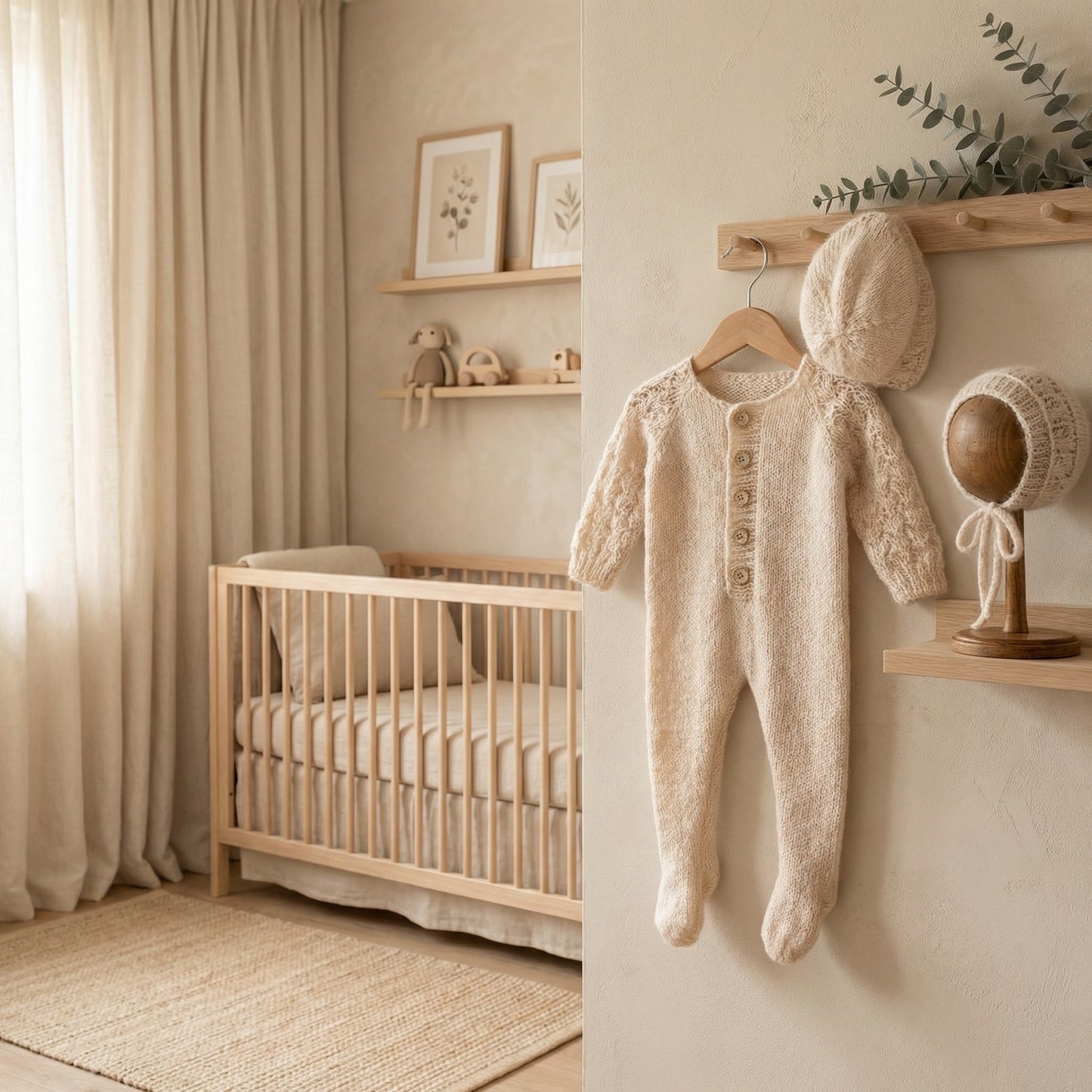 Olivia newborn sleeper set