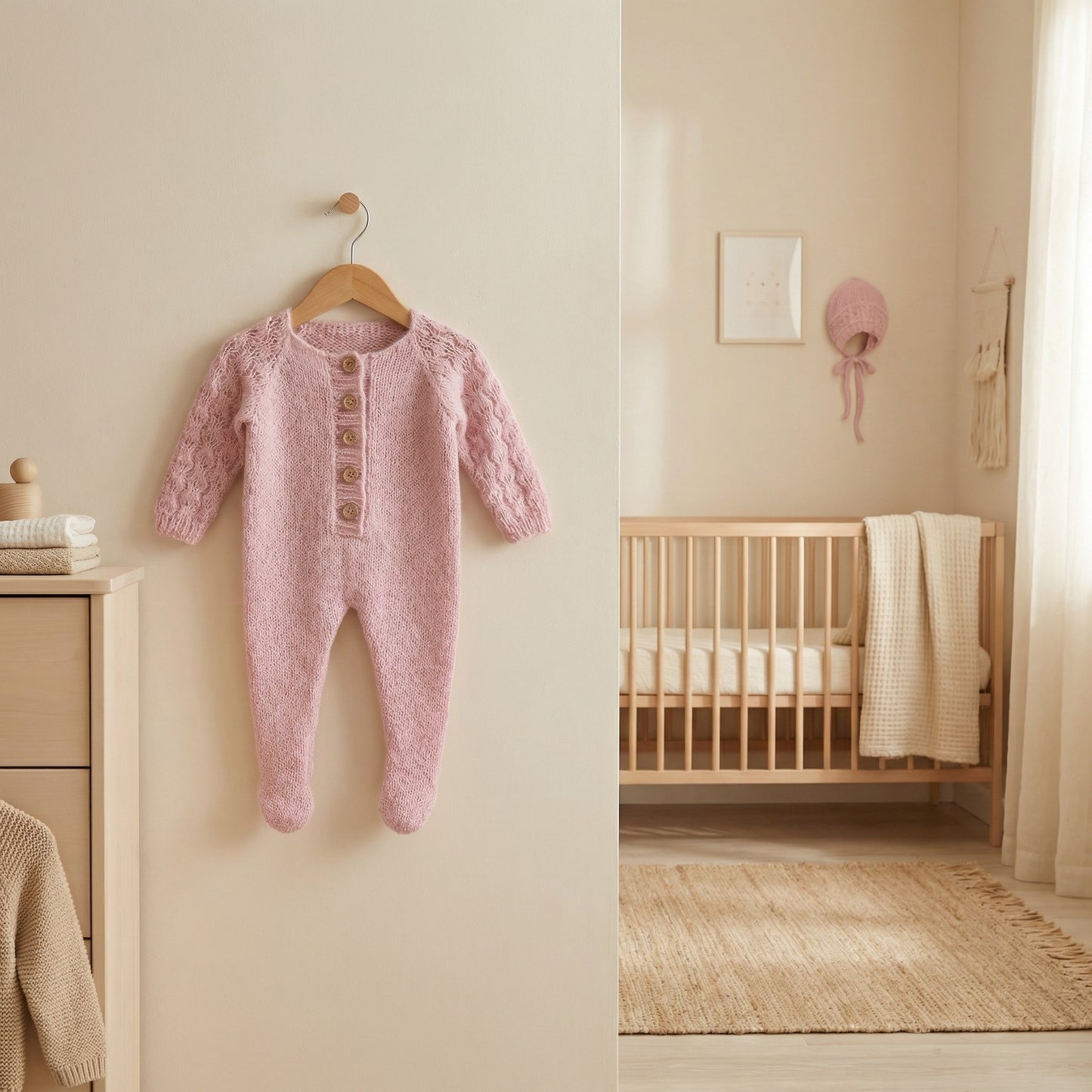 Olivia newborn sleeper set