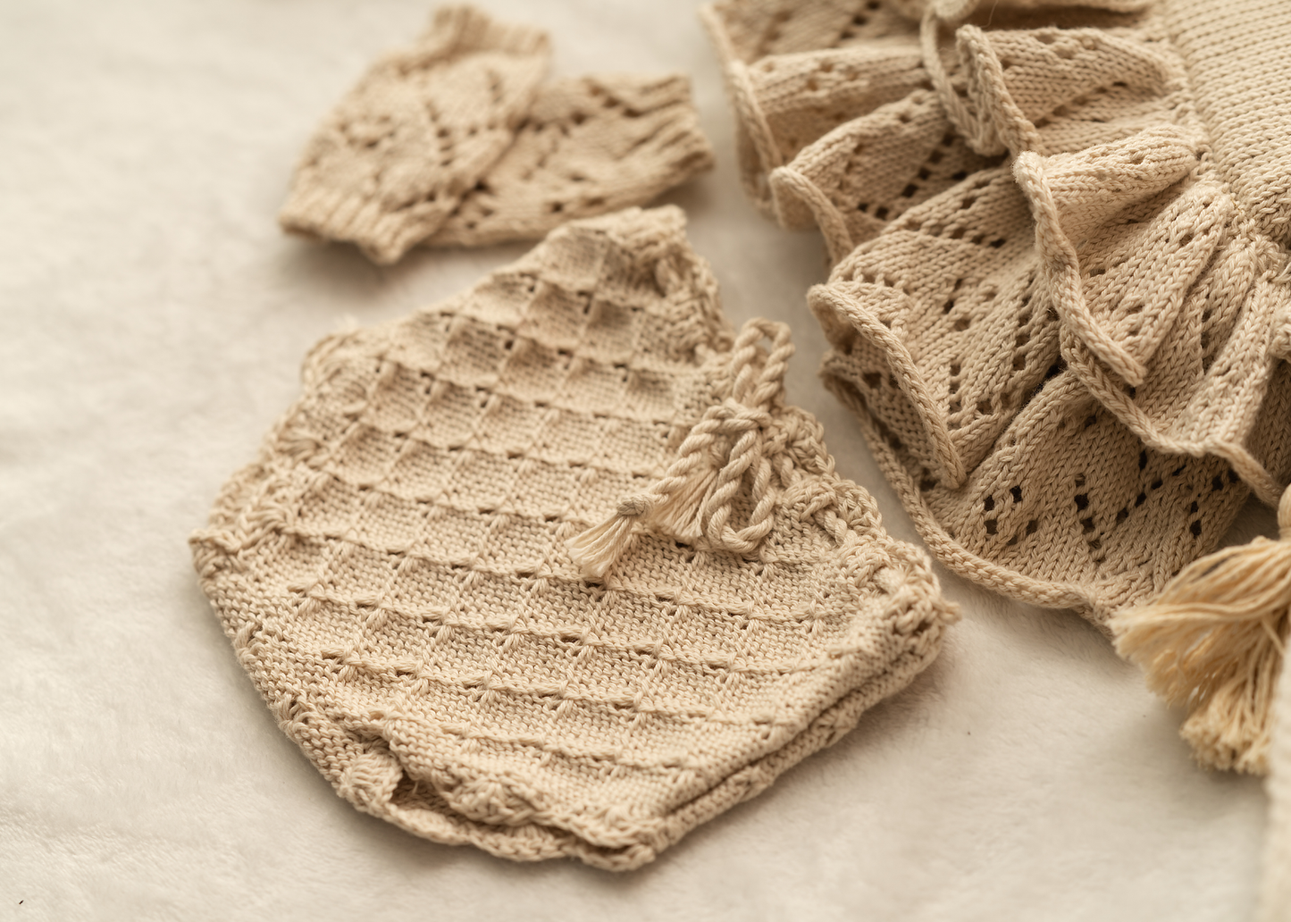 Mimi ruffle newborn set