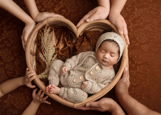 Hyacinth newborn romper