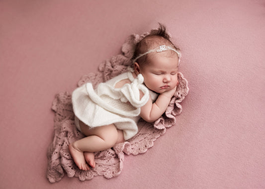 Ballerina newborn romper set