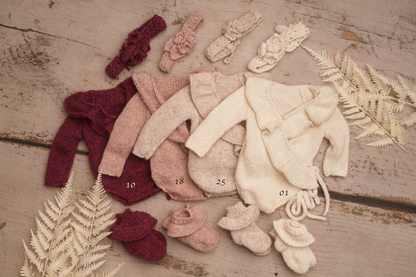 Rose newborn romper