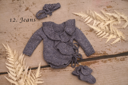 Rose newborn romper