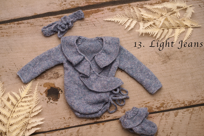 Rose newborn romper
