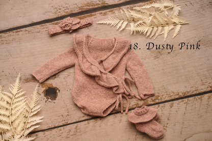 Rose newborn romper