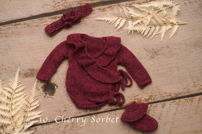 Rose newborn romper