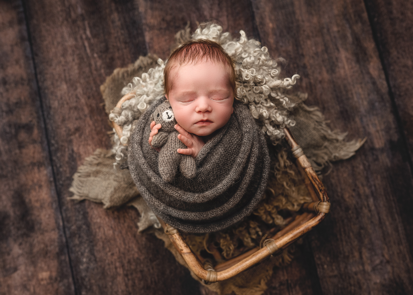 Ava wrap & bonnet set, wrap only, twin wrap set