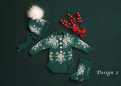 Christmas Olivia sets (newborn size)