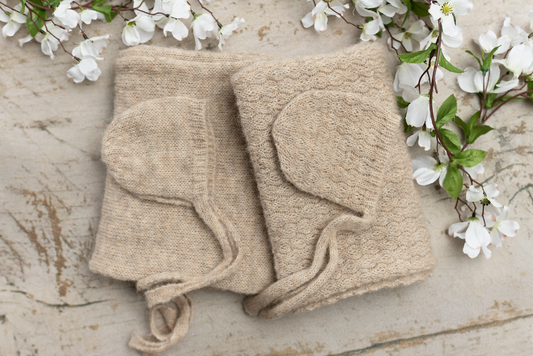 Ava wrap & bonnet set, wrap only, twin wrap set