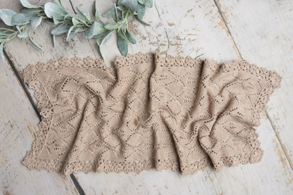 KNIT lace layer wrap & bonnet