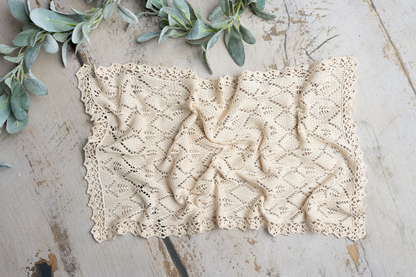KNIT lace layer wrap & bonnet