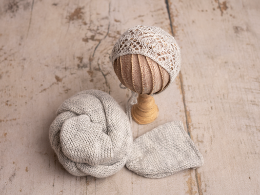 Autumn knitted wrap sets