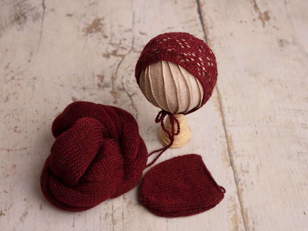 Autumn knitted wrap sets